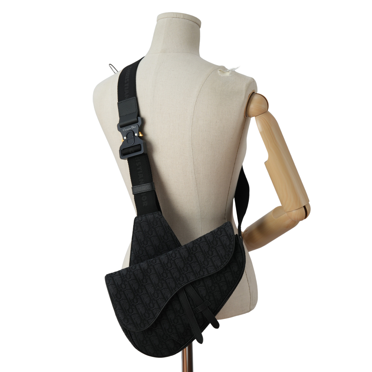 CHRISTIAN DIOR(USED)크리스찬디올 오블리크 새들백 미듐